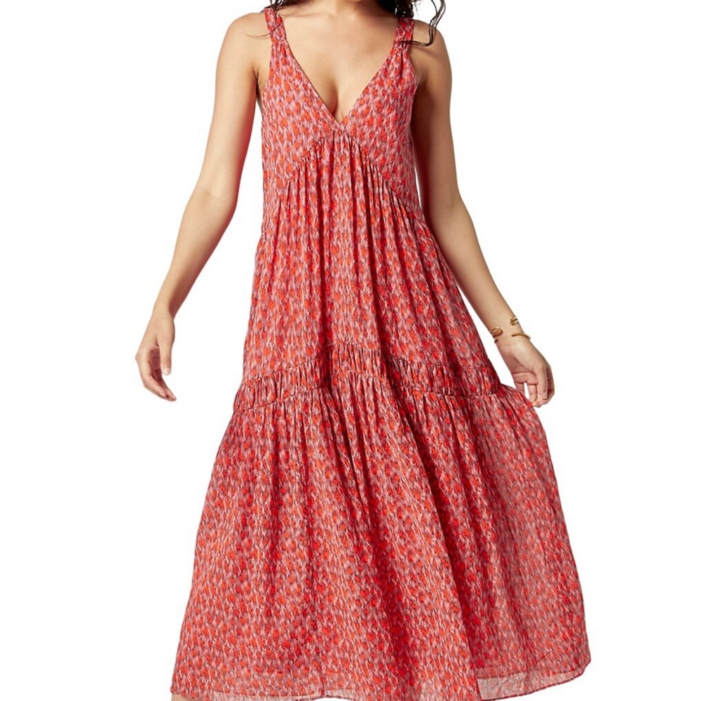 Joie Bondi Tiered Sleeveless Dress, Tea Rose